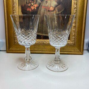Set Of Two Vintage Waterford KENMARE Cut Crystal 6 7/8" Water Goblets
